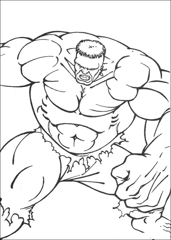 Plansa de colorat cu Hulk 41 36